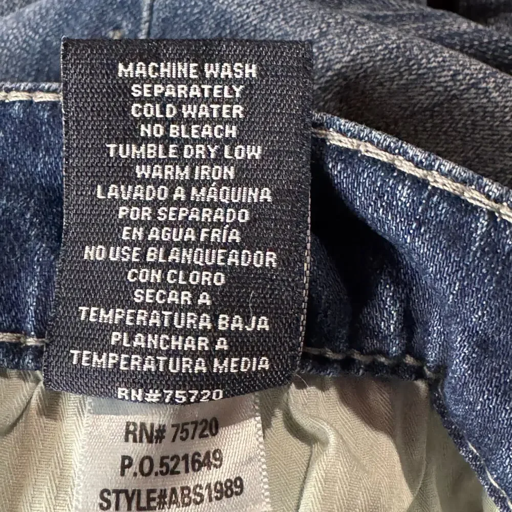 BKE SZ 30x30 Mens Mason Jeans Stretch Zip-Fly Pocket Whiskered Straight Leg Blue